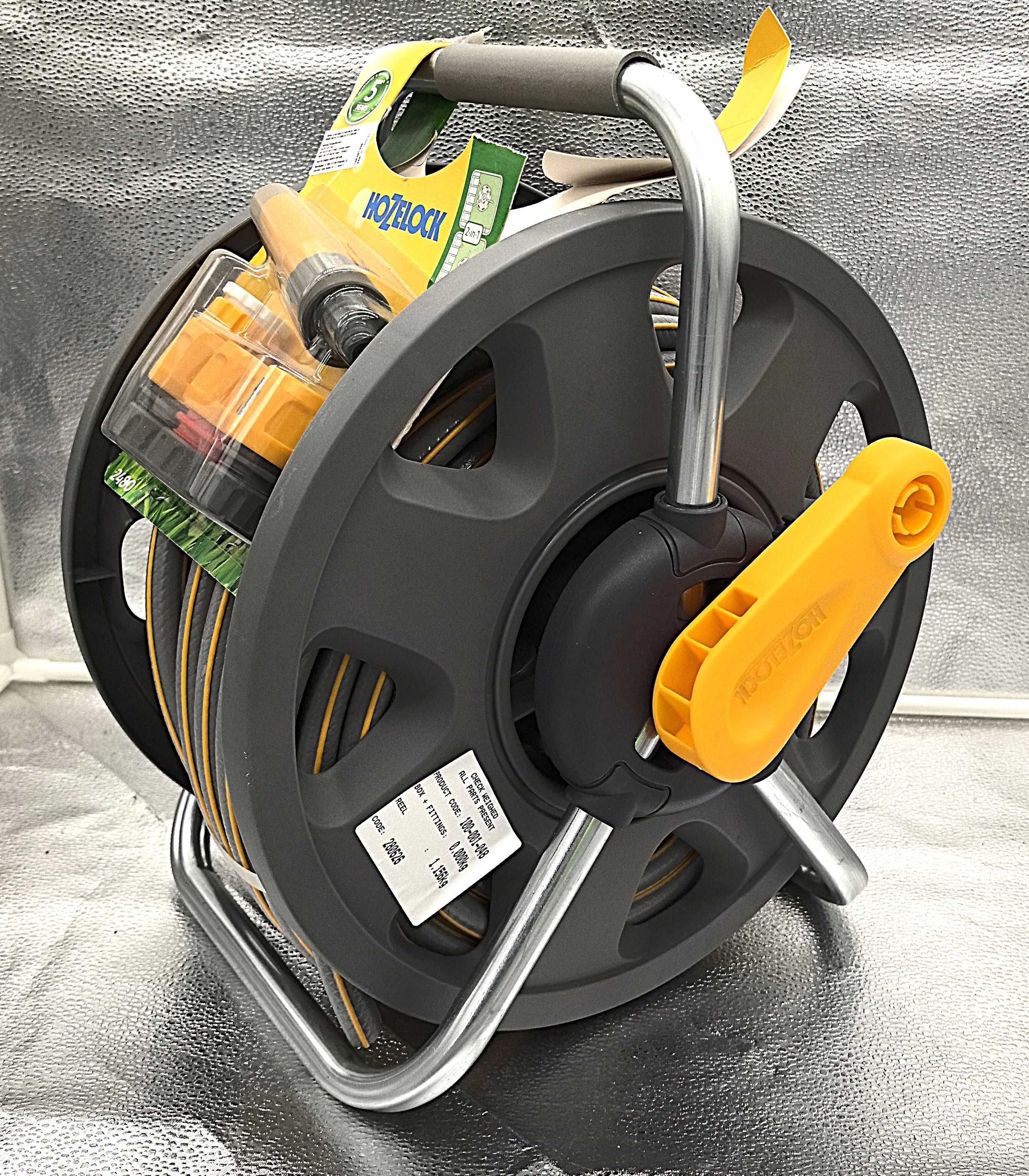 Derulator Hozelock cu Furtun 25m, Gata de Folosit!