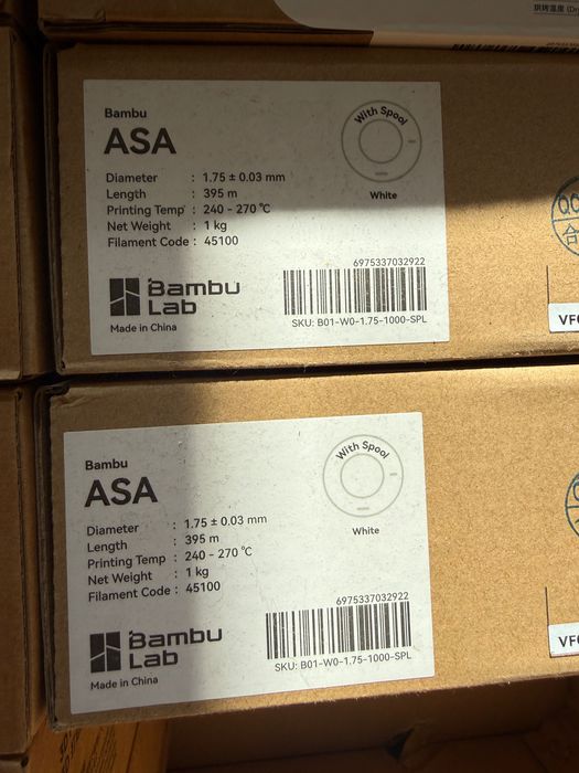 Bambu lab ASA нишка за 3д принтиране