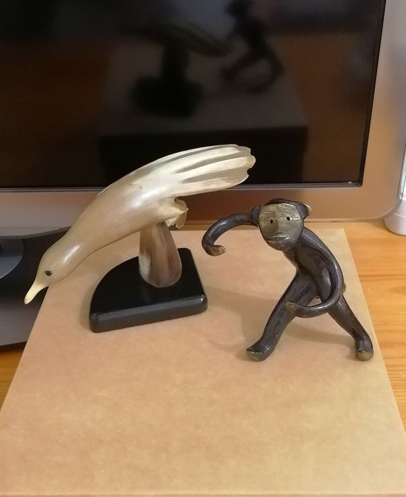 Обезьянка, птичка, фен, советского периода