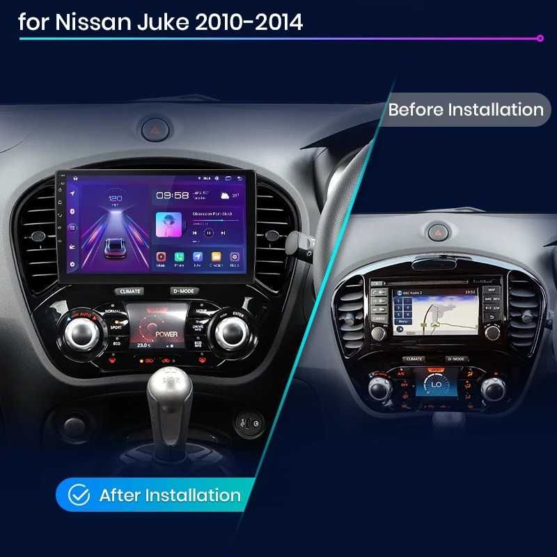 Navigatie Dedicata Android Nissan Juke, 9Inch, Bluetooth, WiFi