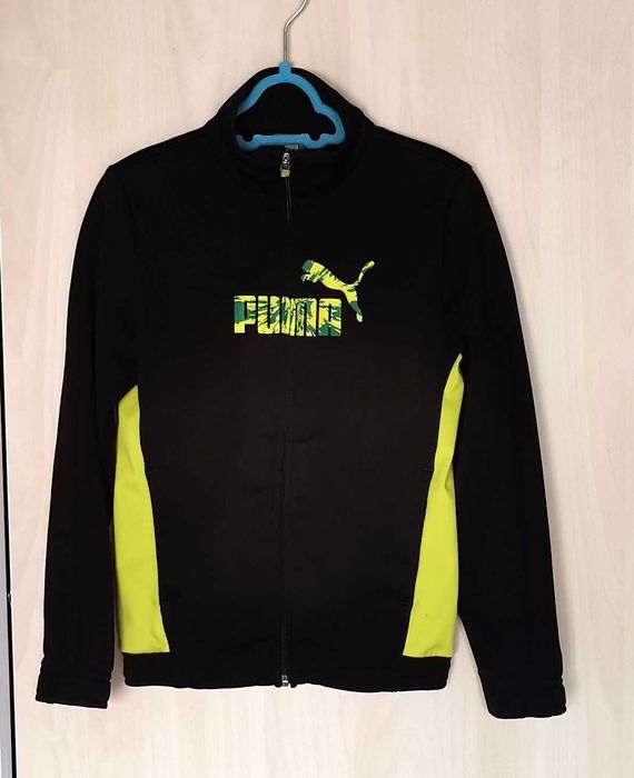 Bluza baieti trening PUMA mar 116 5-6ani negra  originala