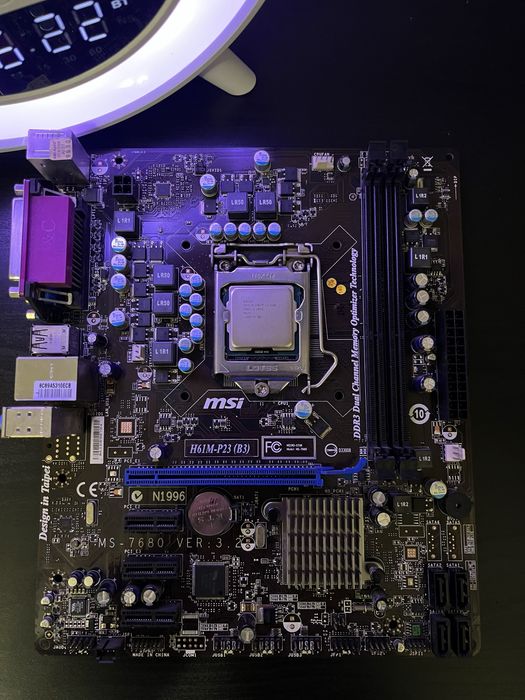 Продам материк MSI H61M-P23 (B3) + i3-2100