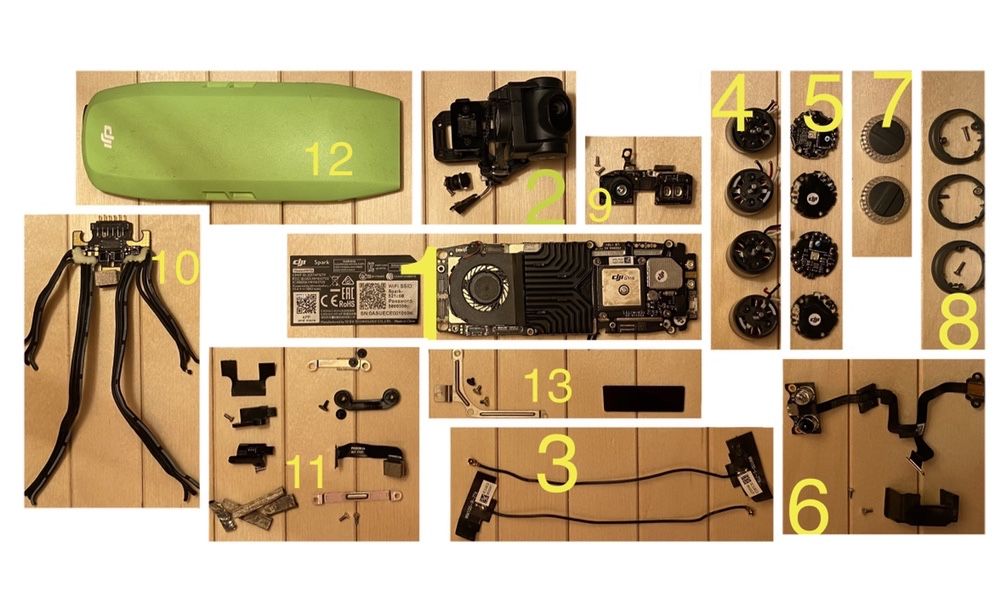 Piese Dji Spark ca noi impecabile placa motoare esc camera dji spark