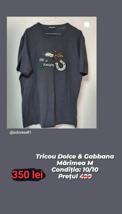 Tricou dolca & gabbana