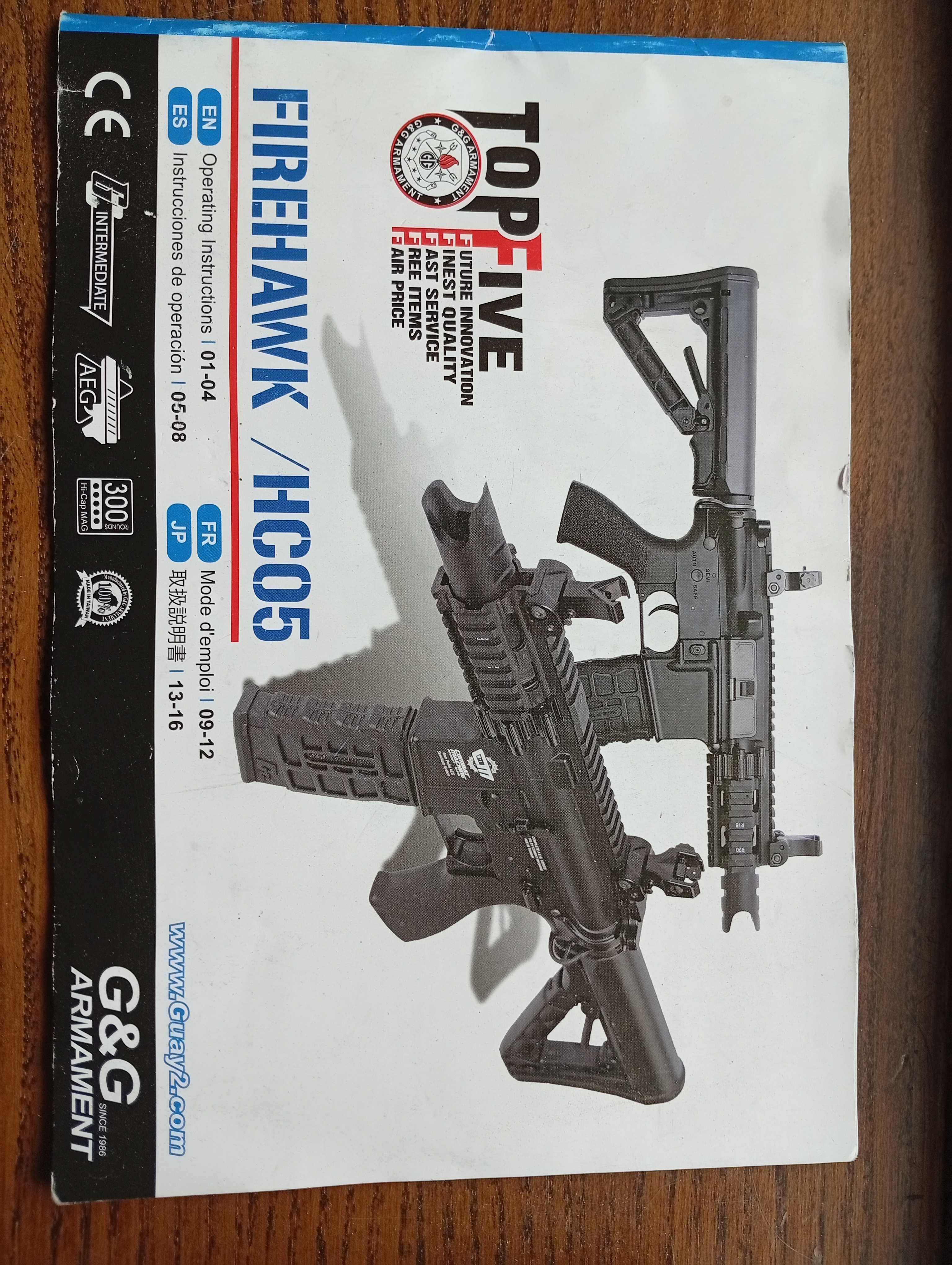 Airsoft g&g FireHawk M4/AR +Dum Mag
