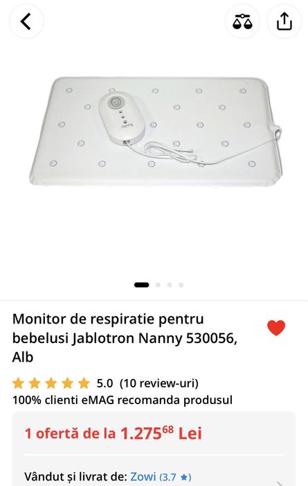 Monitorizare respiratie bebelusi