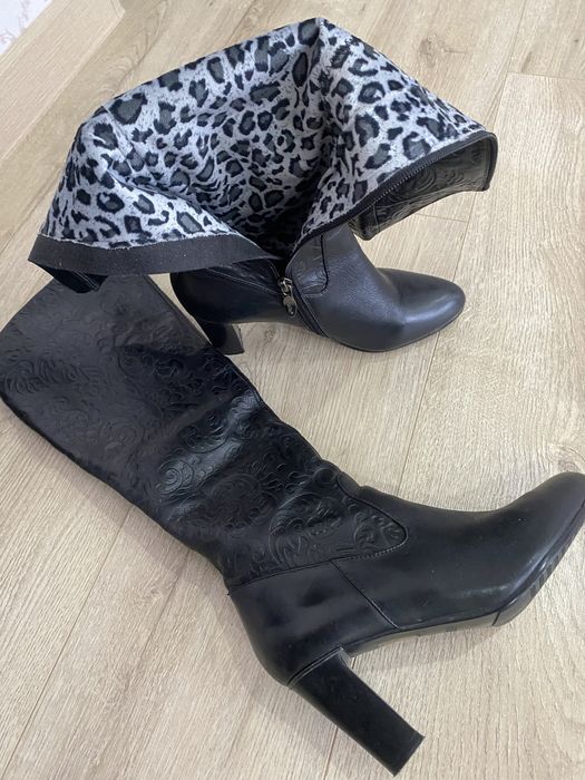 Сапоги кожаные на осень