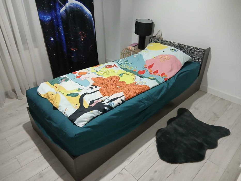 Pat copil 90x200cm cu lada si saltea incluse