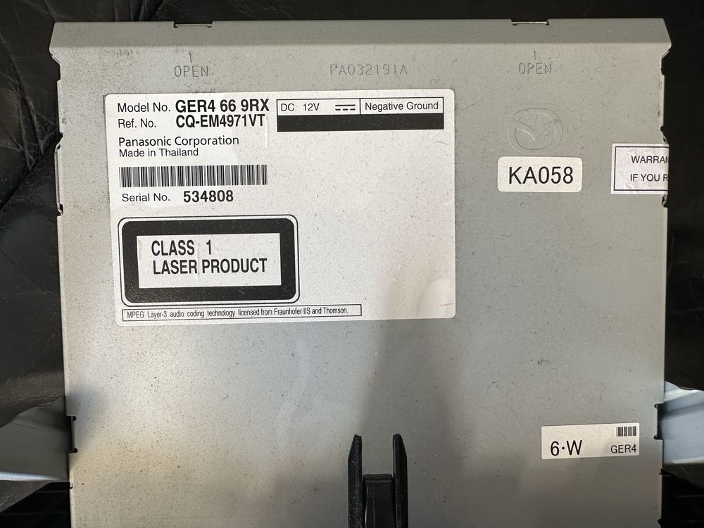 CD player Mazda 6 до 2013г! За система Bose!