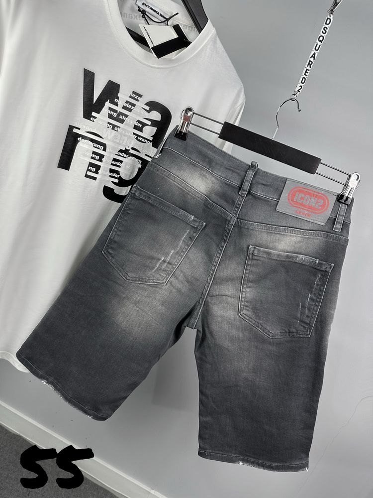 Dsquared мъжки къси черни дънки 5 модела