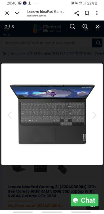 Kompyuter Lenova ideapad gaming 3i