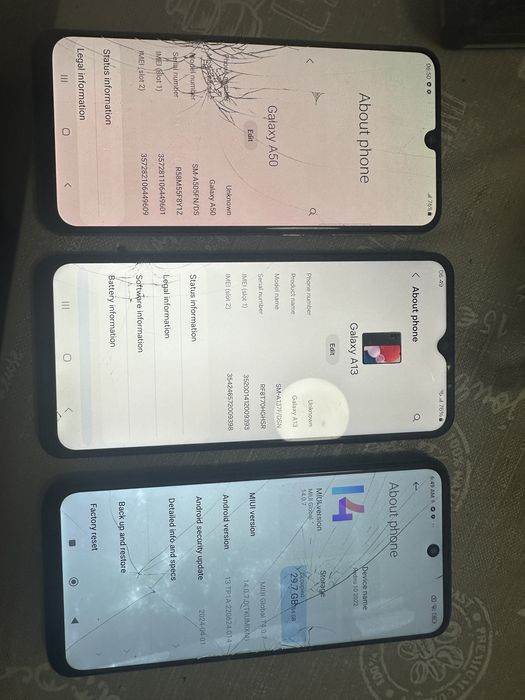 sam A13 , A50 , redmi 10(2022)