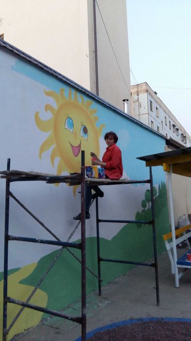 Роспись стен, потолков ,мебели. мурал,подъезды,детские площадки.