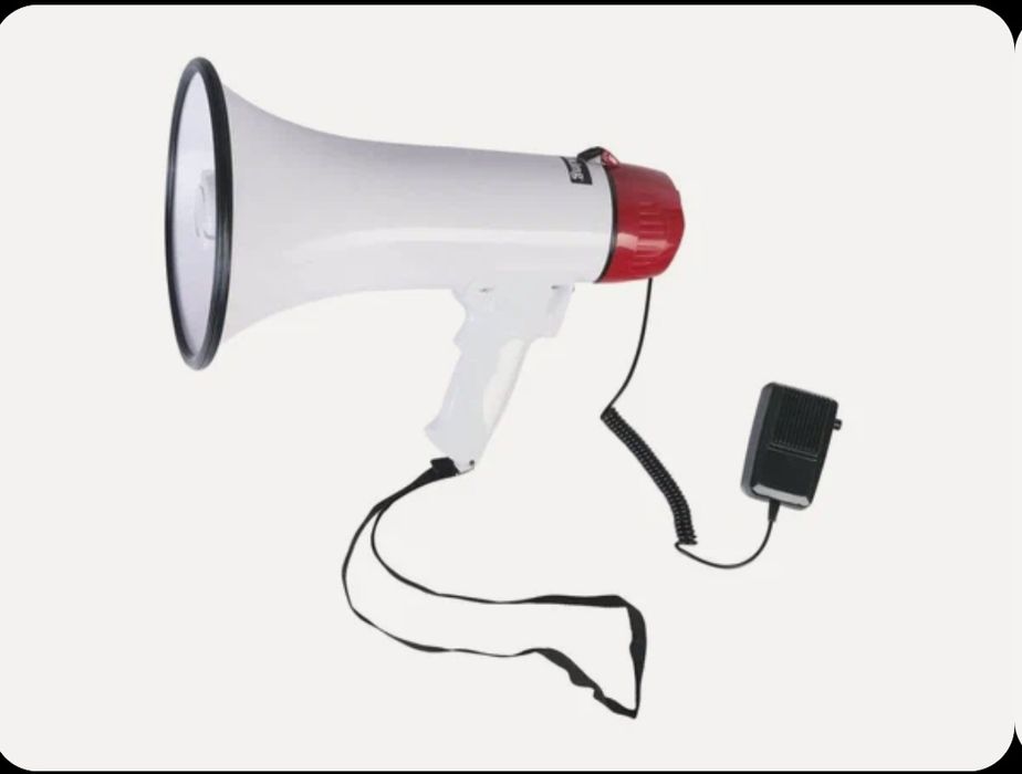 Мегафон, Рупор с микрофоном, Ovoz kuchaytiruvchi karnay