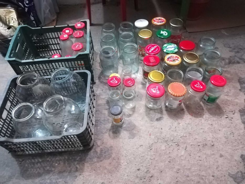 Банки стекляные разные