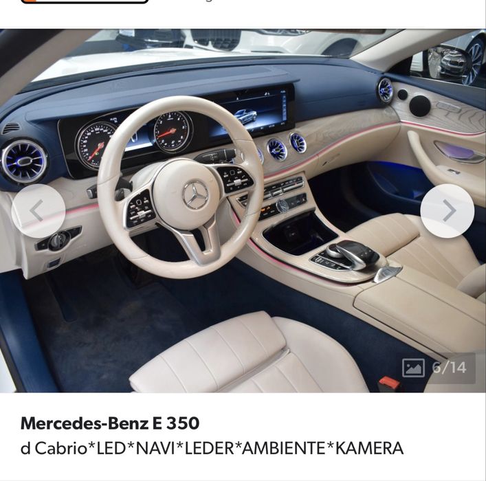 Vand mercedes e 350 cabrio inmatriculat
