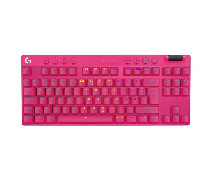 Клавиатура Logitech розовая