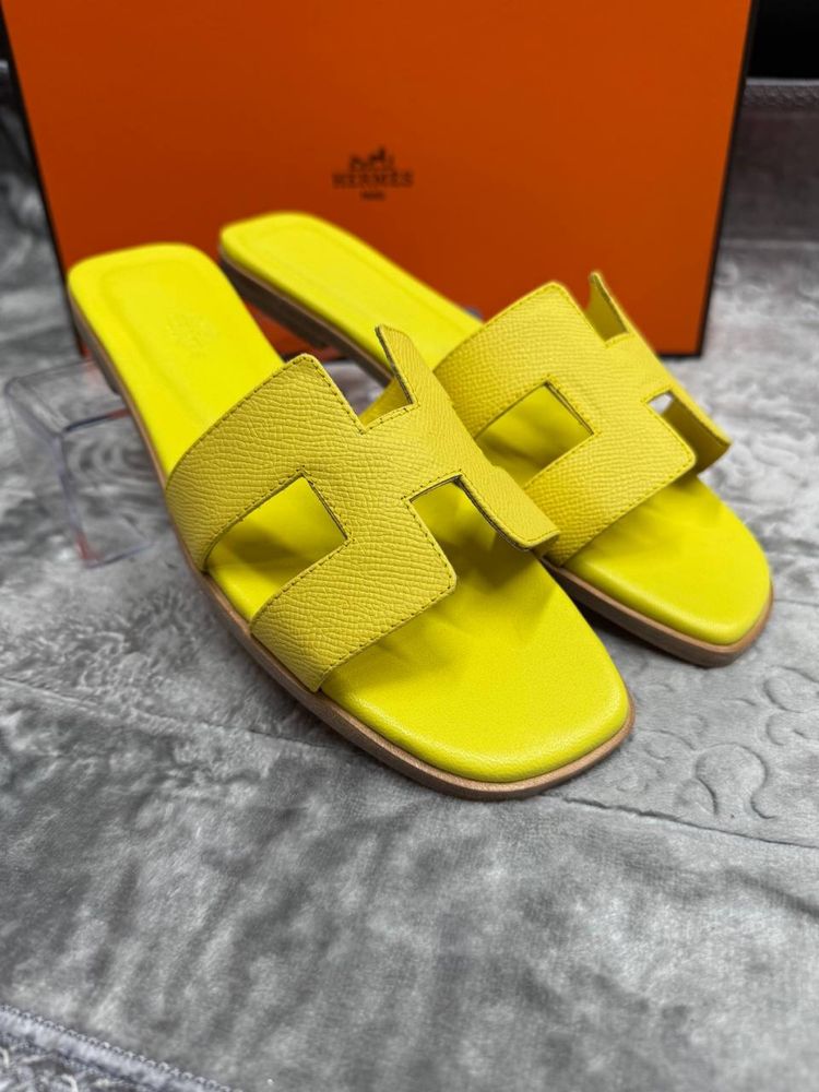 Papuci hermes piele naturala
