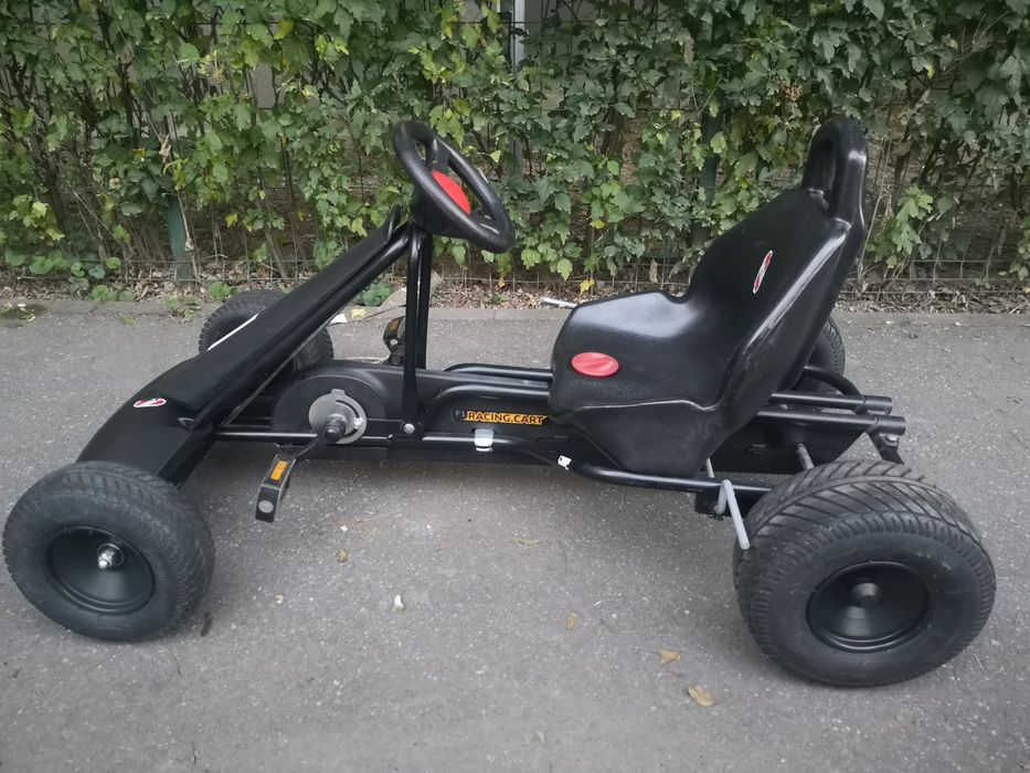 Cart/Kart cu pedale PUKY F1 pt. copii 6 la 12 ani negru