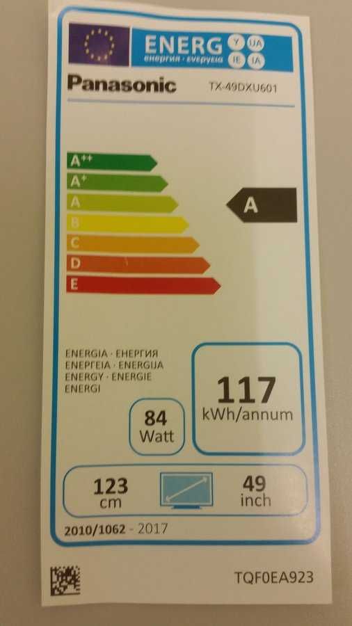 Televizor/TV 4k de 123cm /49" inch  Panasonic VIERA TX-49DXU601