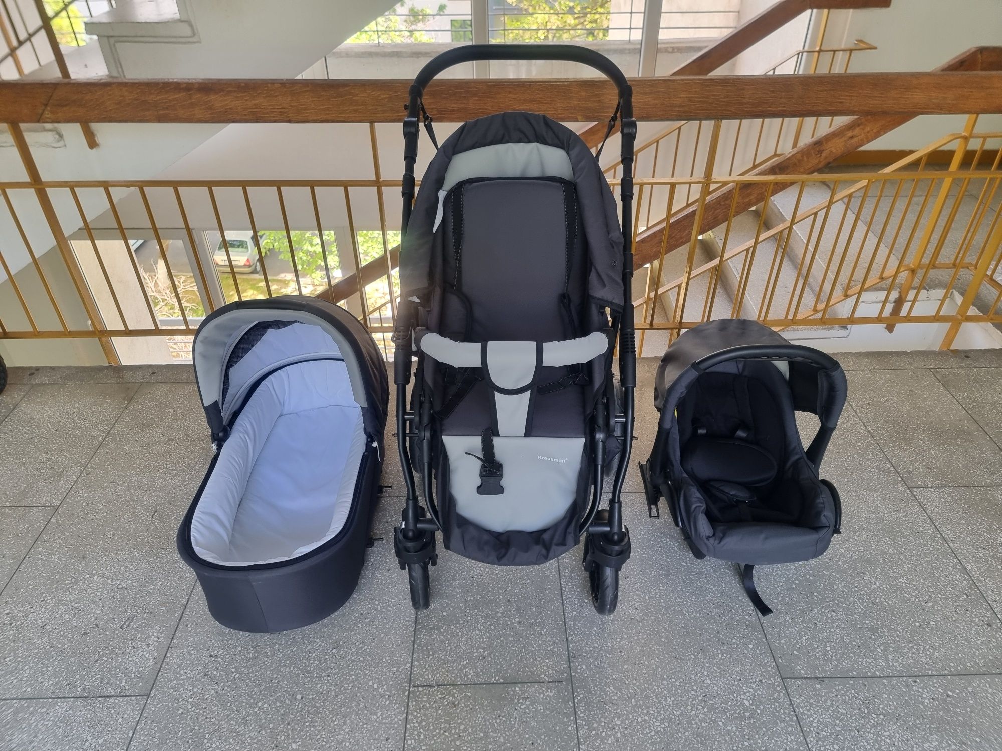 Cărucior Krausmann 3in1 cu garantie