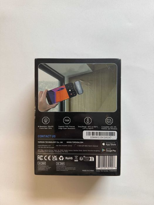 Topdon TC002C Duo Thermal Camera for Smartphones, sigilata