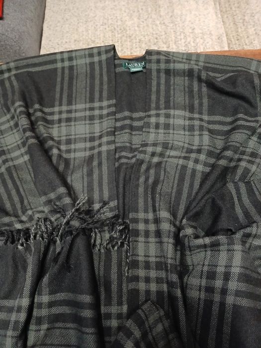 ШАЛ дамски, Каре черно  тип наметало