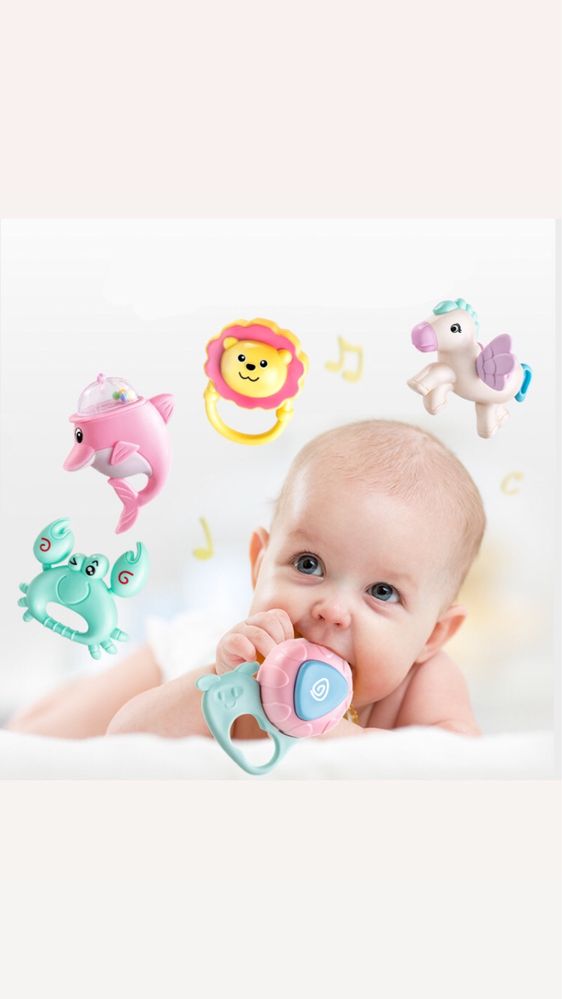 Музыкальные подвесные игрушки для детской кроватки Мобиль