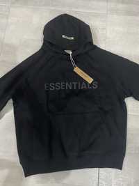 Essentials Fear Of God Hoodie Black (S oversized)