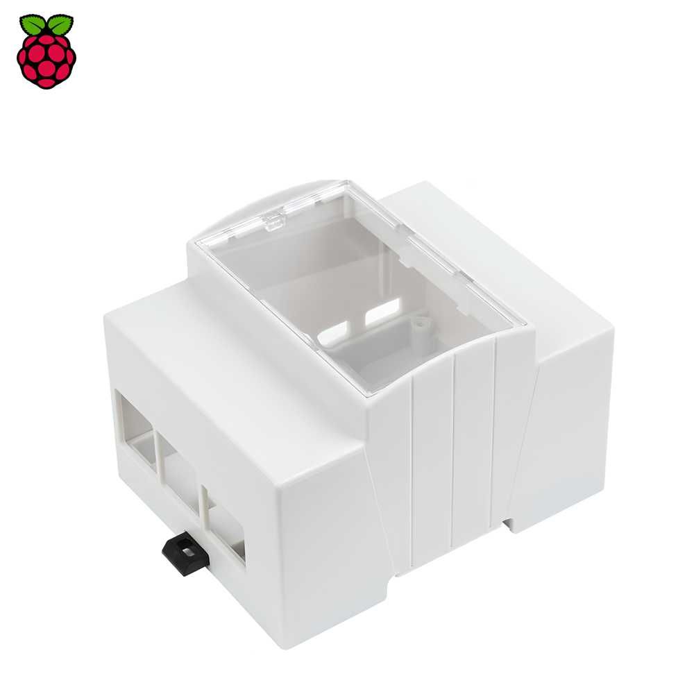 Корпус с радиатором для установки на дин рейку - для Raspberry Pi 4B