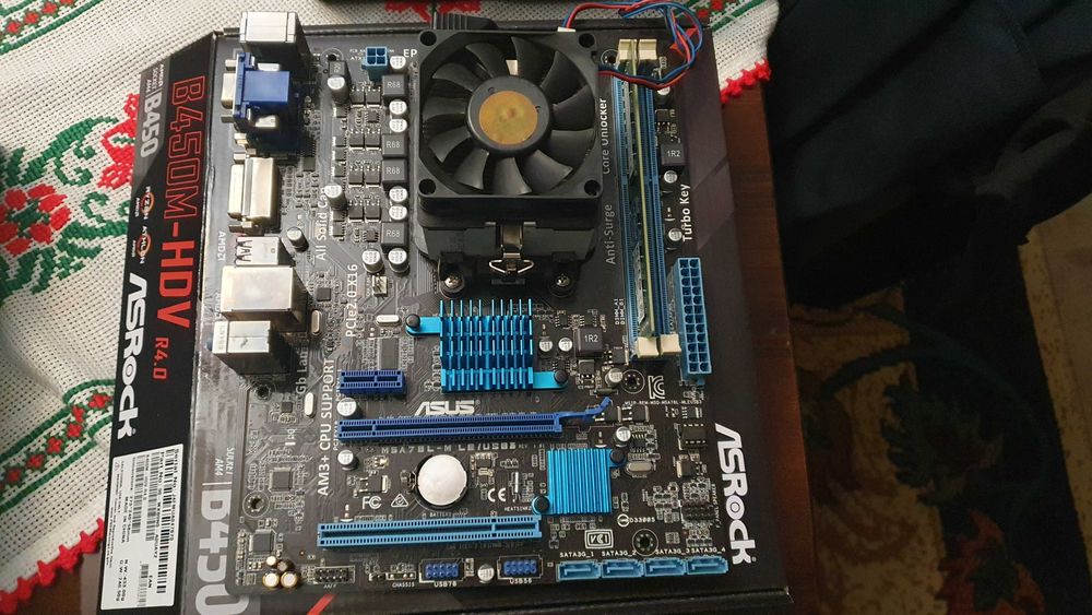 kit AM3+ cpu FX8300 + placa de baza ASUS + cooler