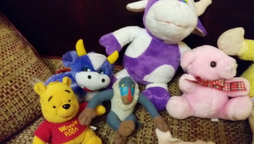 Плюшени играчки - жирафи - мече - еленче - милка крави и др 16бр.