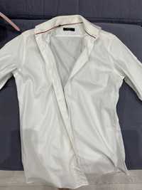 Белая рубашка с длинным рукавом