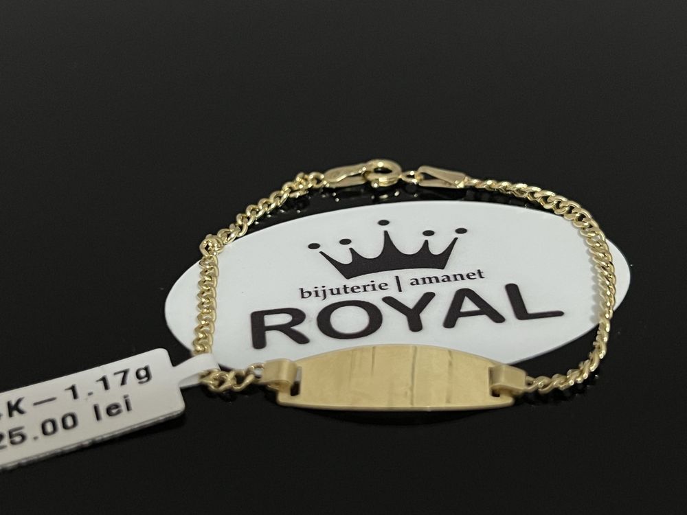 Bijuteria Royal CB : Bratara copii aur nou 14k 1,17gr