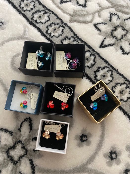 Cercei seturi argint cu cristale Swarovski