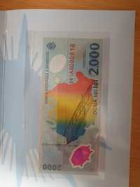 Bancnota 2000 lei vechi Eclipsa 1999