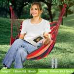 Leagan Scaun Hamac pentru Camping Aer Liber 100x80cm Material textil
