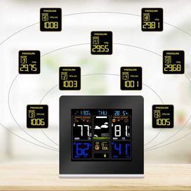 Цифрова метеорологична станция,безжичен вътрешен+външен сензор