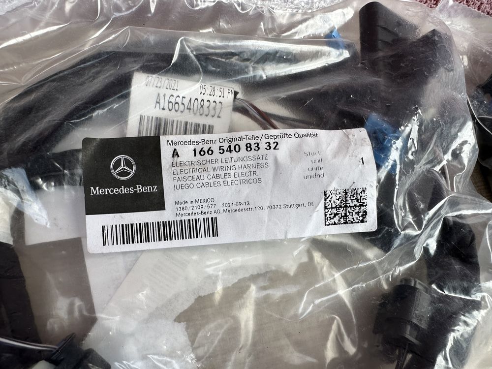 Cablaj/instalație senzori parcare Mercedes W213 W253 W177 W166 W205