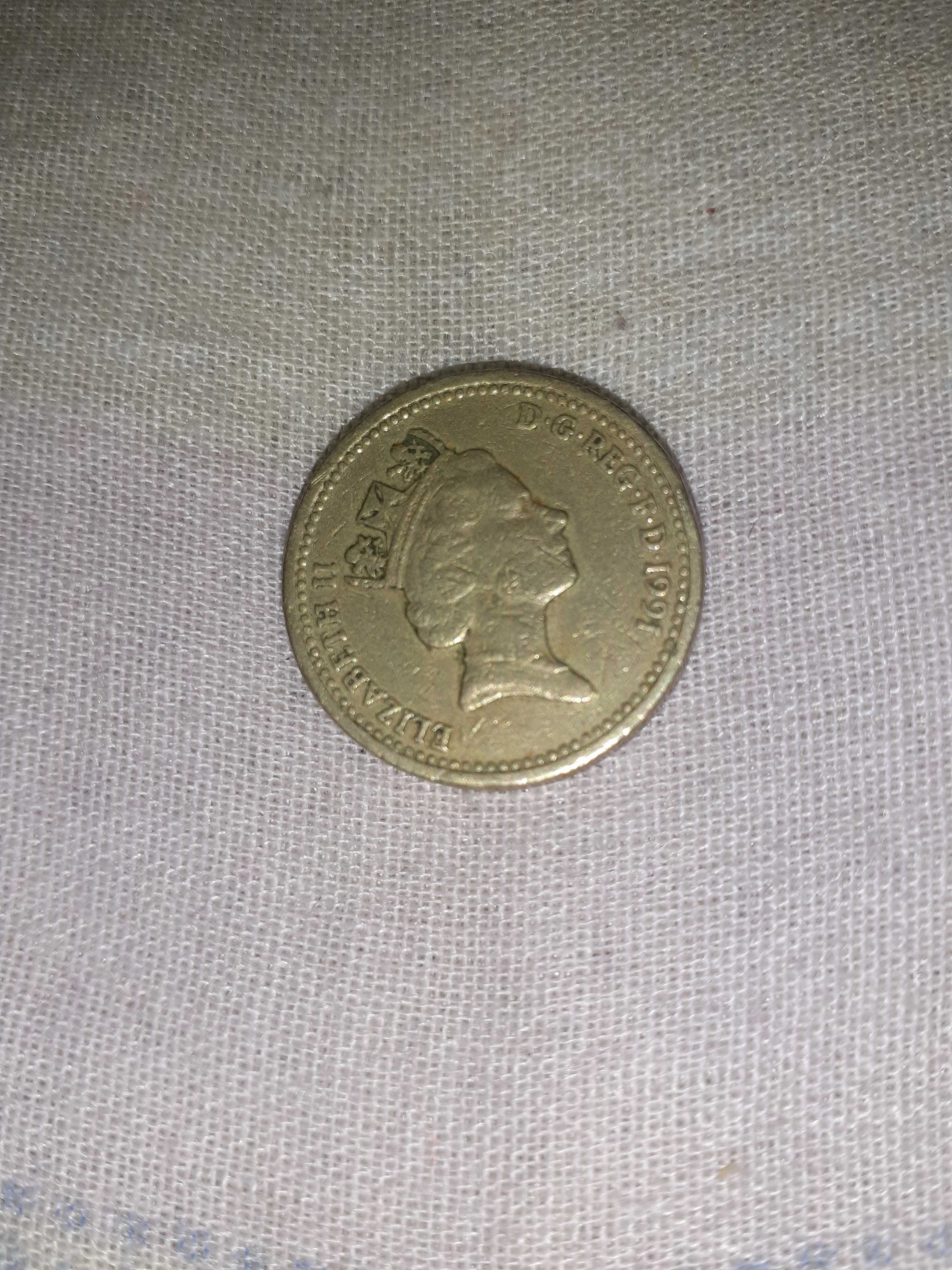 Moneda One pound 1991