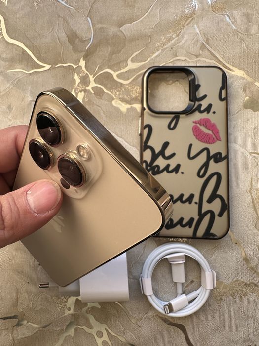 iPhone 13 Pro Gold, 256Gb, impecabil