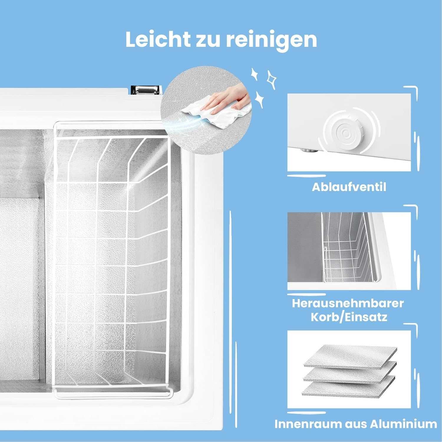 Фризер тип ракла Comfee RCC100WH2(E) 99L Енергиен клас E