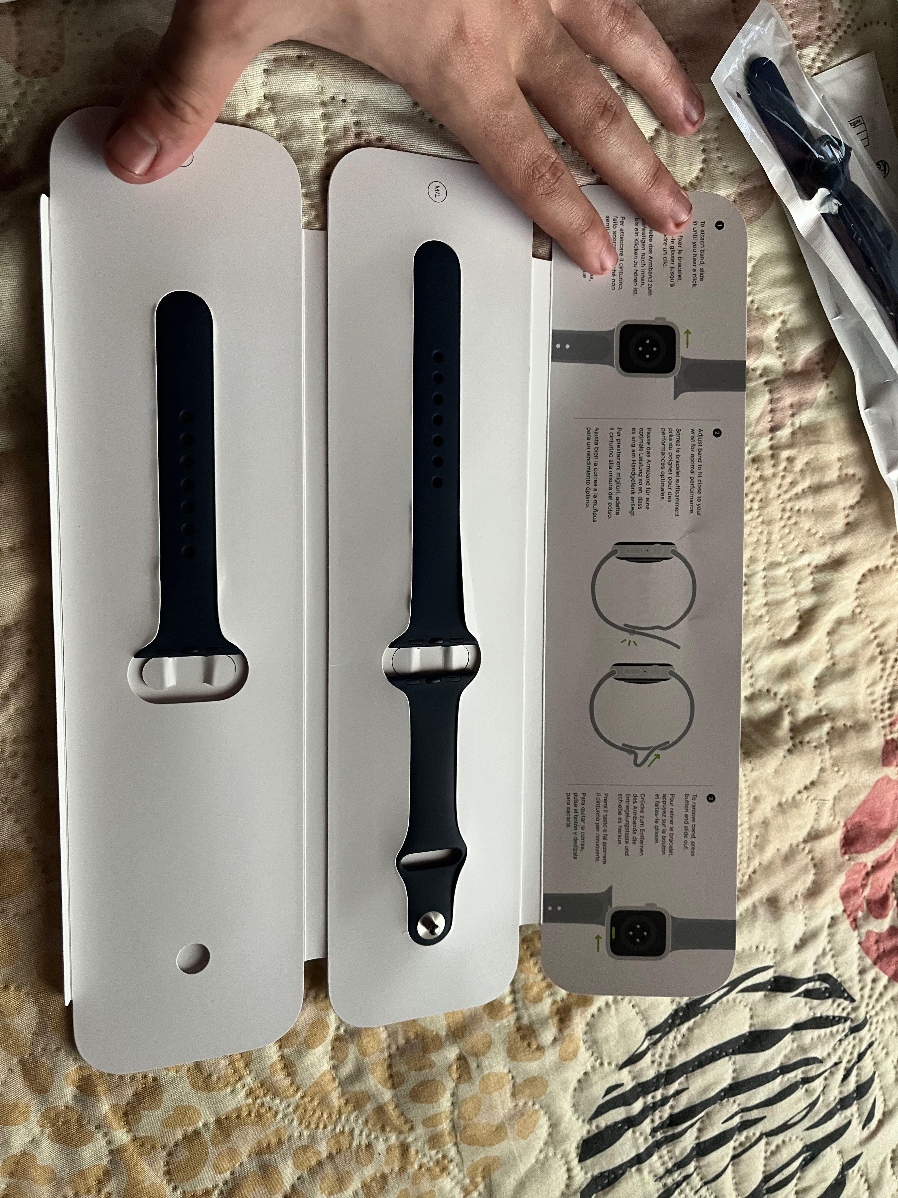 Apple Wacht Series 6 40mm Blue Alu Deep Navy Sp Band GPS