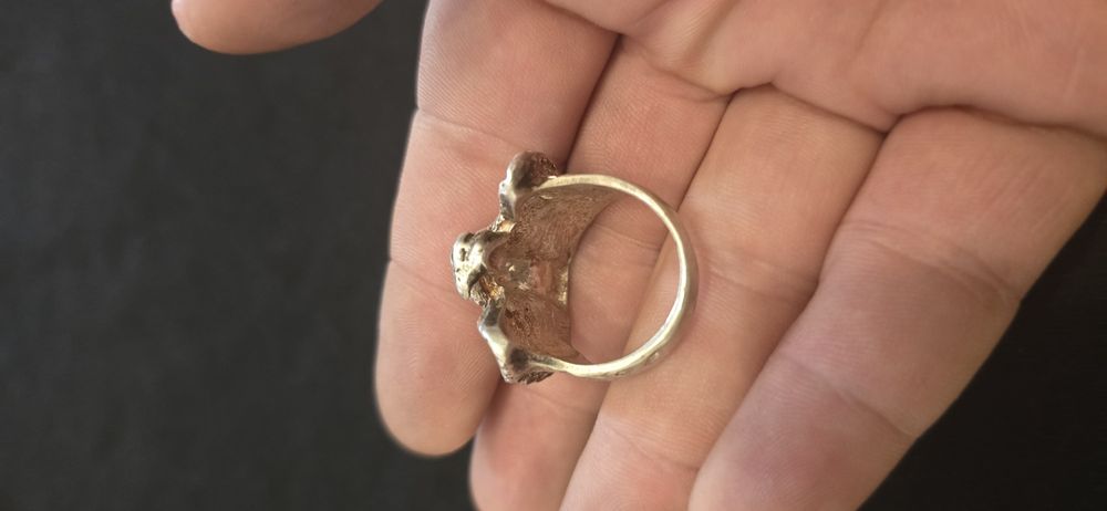 Inel argint masiv vultur