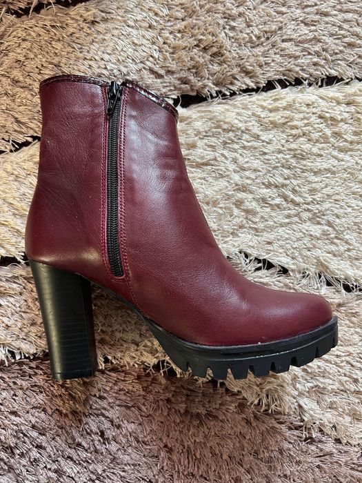 Боти/ бордо, червени