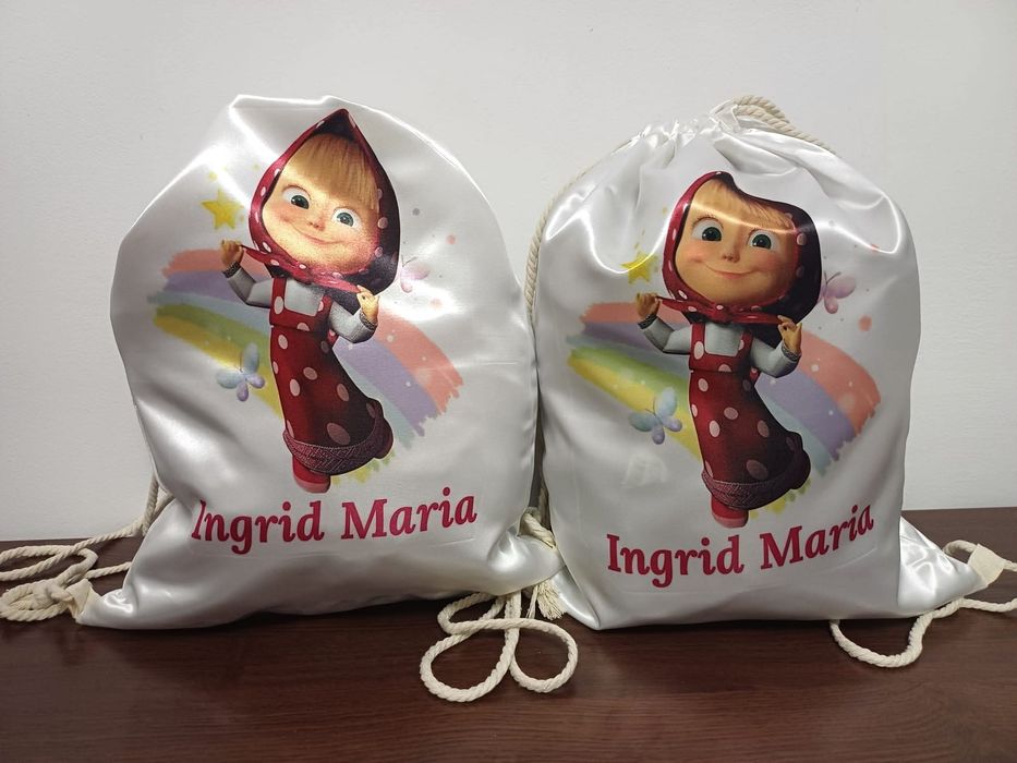 3 Săculeți personalizați pentru creșă sau grădiniță