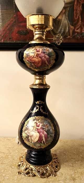 Impozanta lampa franceza-portelan-alama-Fragonard-Franta