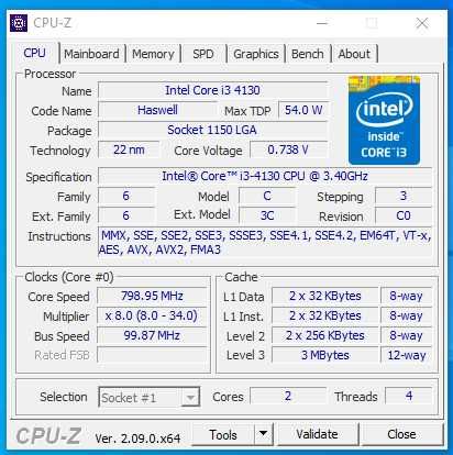 Dell Optiplex 9020 Ultra SFF с CPU i3-4130, 8GB RAM, 120GB SSD + 320GB