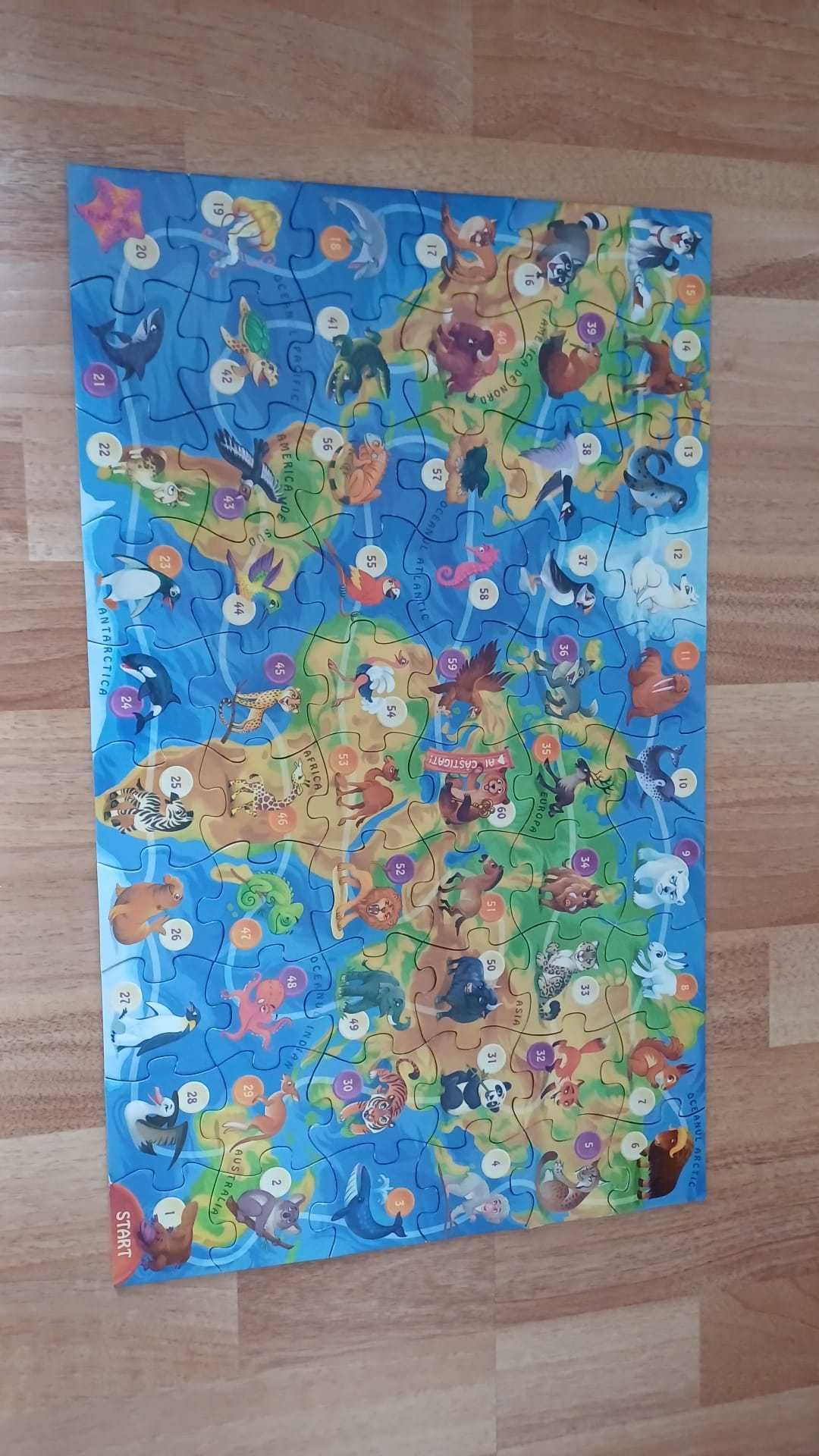 Vand puzzle cu harta lumii