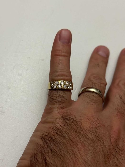 INEL AUR 18K + 10 Diamante x 0.06CT = 0.60CT - VS1 - G - 5.6g !